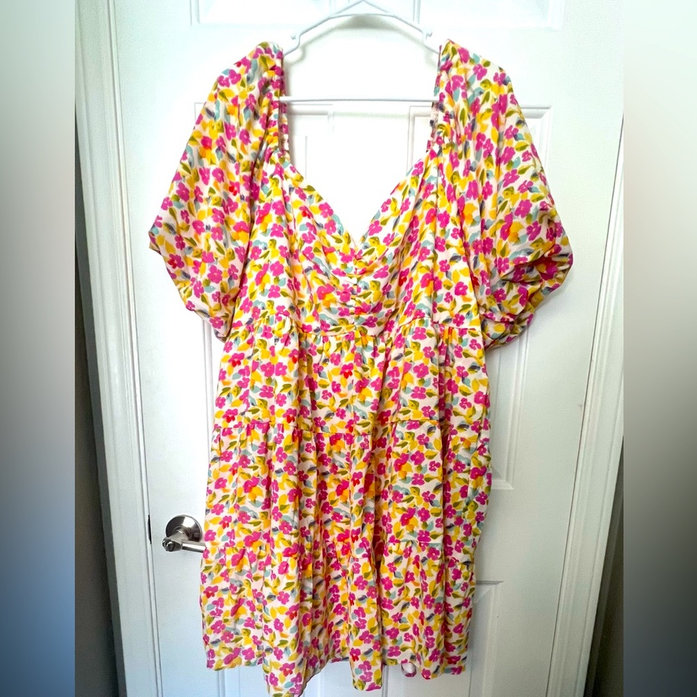 NWT Sweet Lemon floral dress size 2X